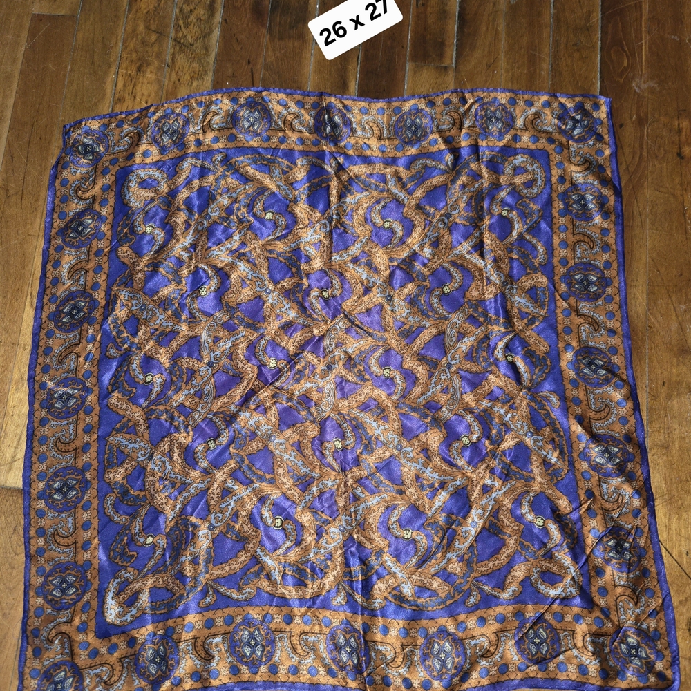 Intricate Paisley Silk Scarf